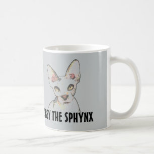 LYDER HÅRLÖSA KATTER för SPHYNX, kaffe koppar, Kaffemugg