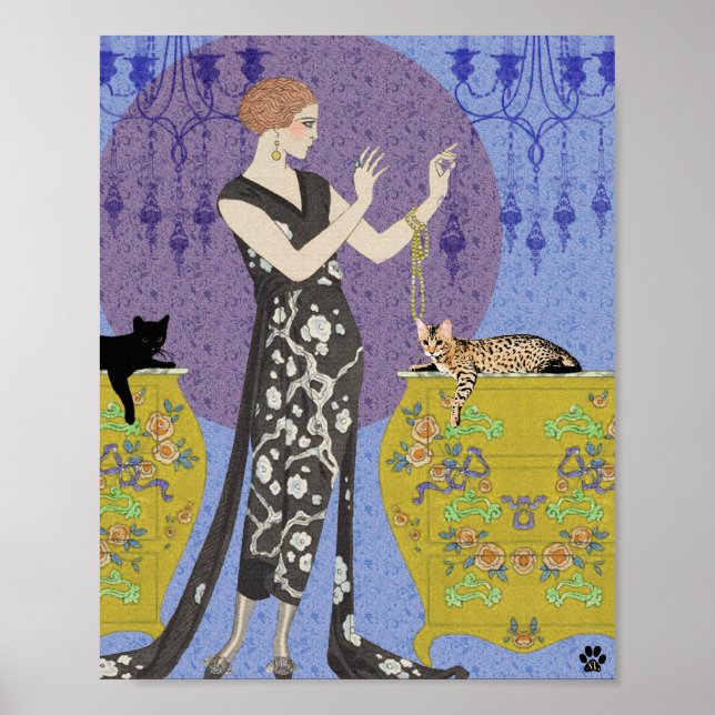 Lydia & Bengal in Gult and Blue Poster (Framsidan)