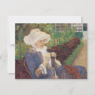 Lydia Crocheting i Garden at Marly, Mary Cassatt