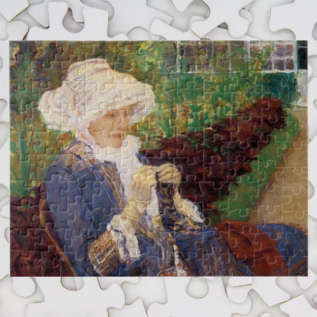 Lydia Crocheting i Garden at Marly, Mary Cassatt Pussel (Skapare uppladdad)
