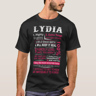 lydia med hög tuff i extra, eftersom födseln komme t shirt