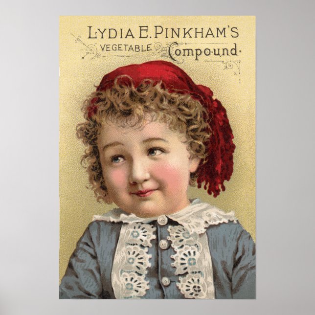 Lydia Pinkhams Vegetable Compound Ad Poster (Framsidan)