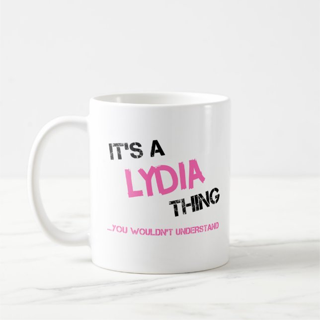 Lydia sak skulle du inte förstå namn kaffemugg (Vänster)