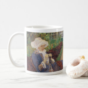 Lydia virkar i trädgården på Marly, Mary Cassatt Kaffemugg