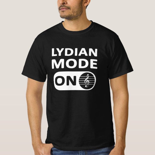 Lydian Music Mode på - Manar T Shirt (Framsida)