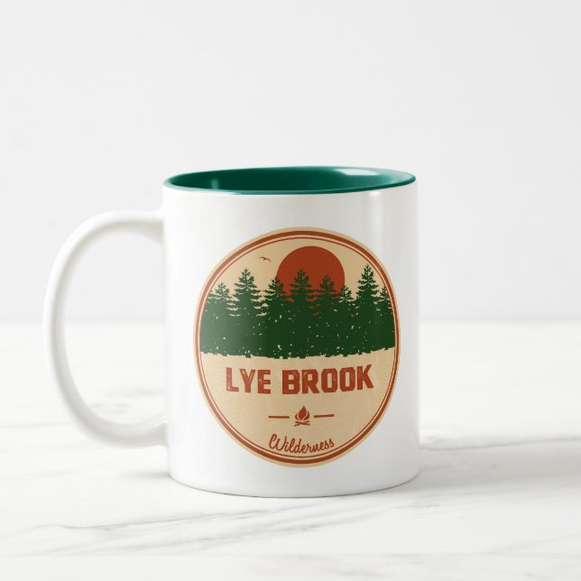 Lye Brook Wilderness Vermont Två-Tonad Mugg (Vänster)
