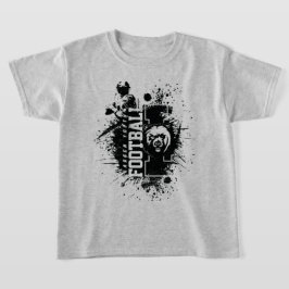 LYFL 04 | Kids Black Grunge Lassen Logotyp T Shirt