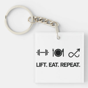 Lyft. Ät. Upprepa. - Motiverande Fitnessdesign