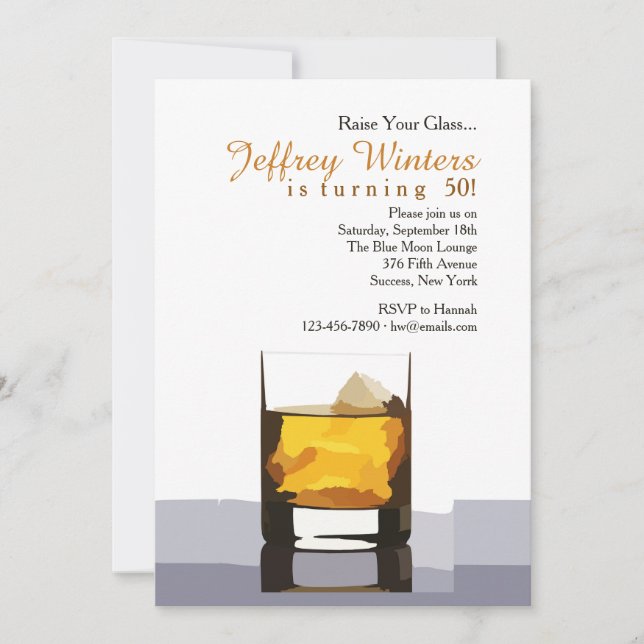 Lyft Ditt Glas Inbjudan (Framsida)