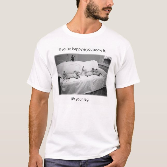 lyft ditt lägger benen på ryggen t-shirt (Framsida)