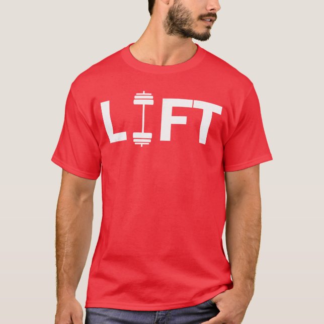 Lyft dödlifting tyngdlyftning tyngdlyft viktlyft t shirt (Framsida)