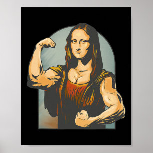 Lyft Mona Lisa Fitness Bodybuilding Poster
