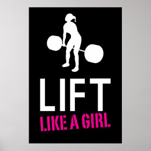 Lyft något liknande en flicka - väga lyftande poster