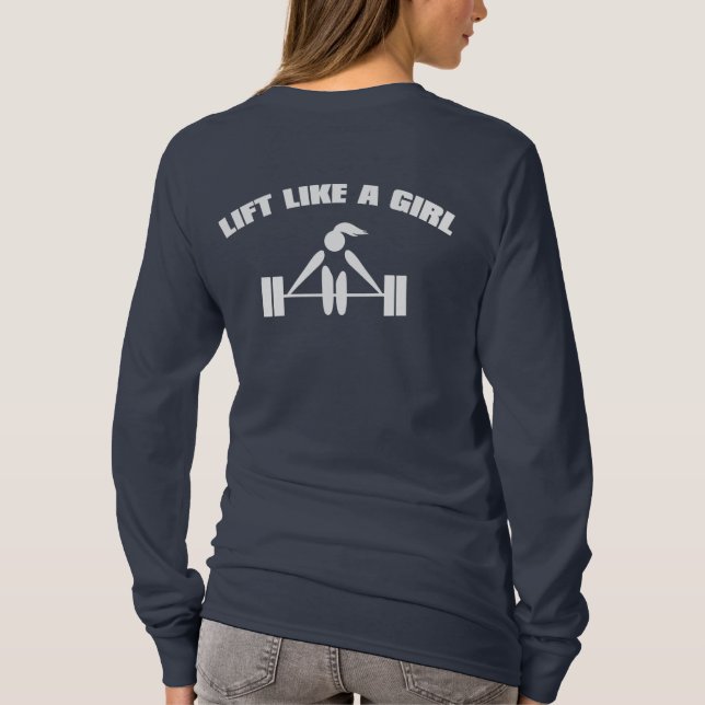 Lyft något liknande en flicka - vit tee shirt (Baksida)