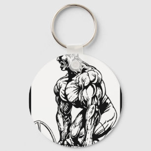 LYFT TIL SOM DU PUKE BODYBUILDINGLOGOTYPEN NYCKELRING