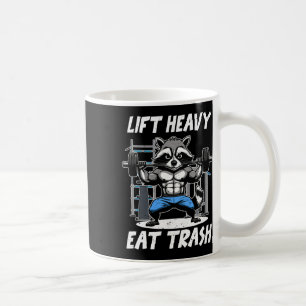 Lyft Tungt Ät Skräp Tyngdlyftning Bodybuilding Gym Kaffemugg