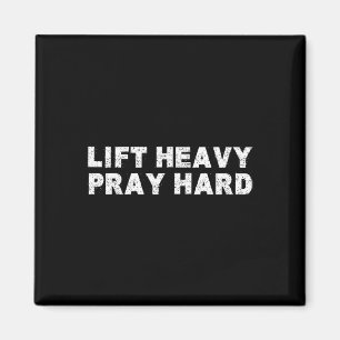 Lyft Tungt Be Hard Fitness Bodybuilding Jesus Tro Magnet