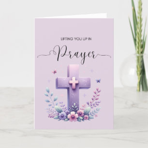 Lyft upp dig i Prayer Card Tack Kort
