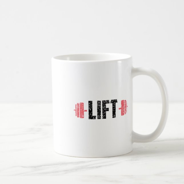 Lyft Viktlyftning Gym Lyft Träning  Kaffemugg (Höger)
