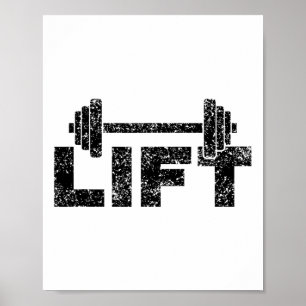 Lyft Workout Lyftning Viktlyftning Gym 1  Poster