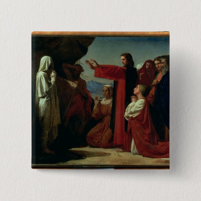 Lyfta av Lazarus, 1857 Knapp (Framsida)
