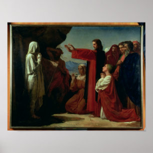 Lyfta av Lazarus, 1857 Poster
