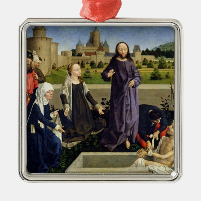 Lyfta av Lazarus Julgransprydnad Metall (Framsidan)