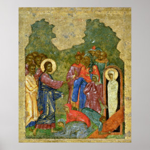 Lyfta av Lazarus, rysk symbol Poster