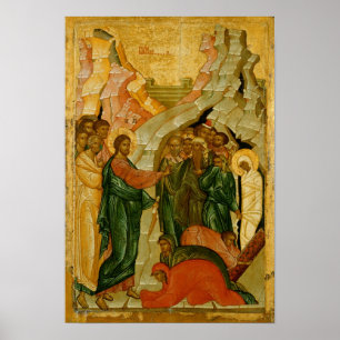 Lyfta av Lazarus, rysk symbol Poster