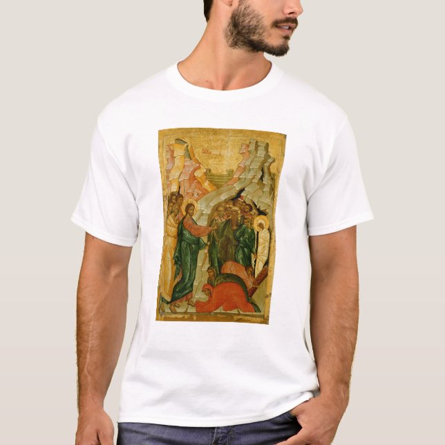 Lyfta av Lazarus, rysk symbol Tee Shirt (Framsida)