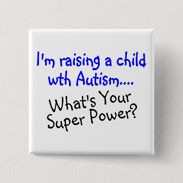 Lyfta ett barn med Autism vad är din toppen, driva Knapp (Framsida)