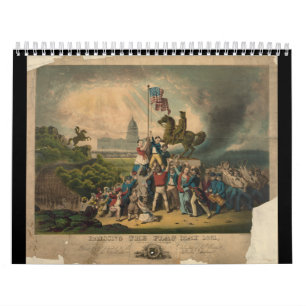 Lyfta flaggamaj 1861 av Louis N. Rosenthal Kalender