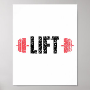Lyfta tyngdlyftning Gym Lyftning Träning Poster