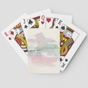 Lyftande dimma i mjuka pastell casinokort