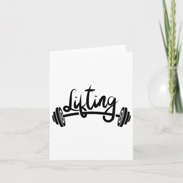 Lyftande Hiss-gym för viktning Kort (Framsida)