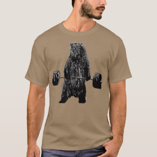 Lyftande rörlighetsgymen Strong Grizzly Bear T Shirt