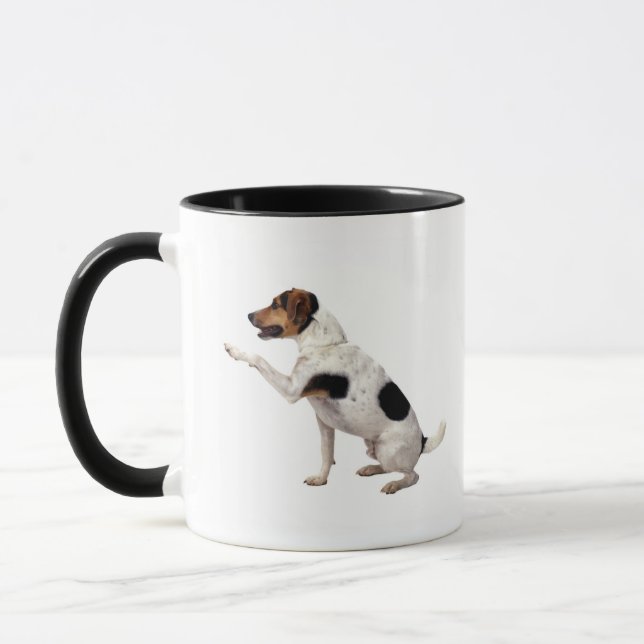 Lyftande tass för jackRussell Terrier Mugg (Vänster)