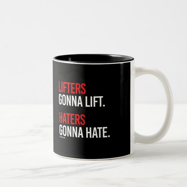 Lyftarmar som går att lyfta - Haters som går att Två-Tonad Mugg (Höger)