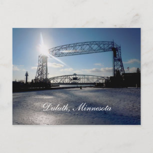 Lyftbro, Duluth, Minnesota Vykort