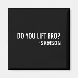 Lyfter Du Bro Samson Kristna Bibel Magnet