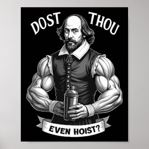 Lyfter Du Ens Viktlyftning Shakespeare Gym Poster