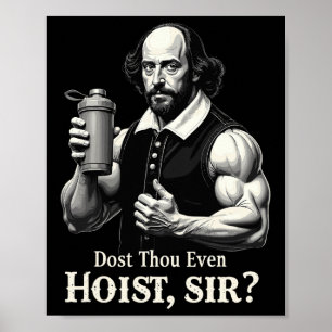 Lyfter Du Till Och Med Tyngdlyftning Shakespeare G Poster