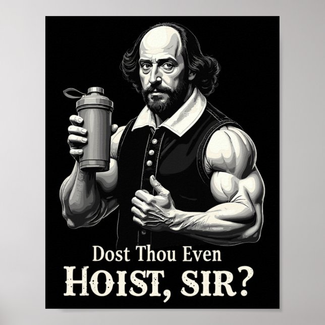 Lyfter Du Till Och Med Tyngdlyftning Shakespeare G Poster (Framsidan)