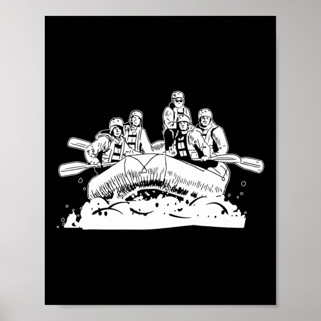 Lyftning - Boot White Vatten Rafter Poster (Framsidan)