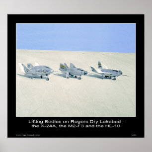 Lyftorgan på Rogers Dry Lakebed Poster