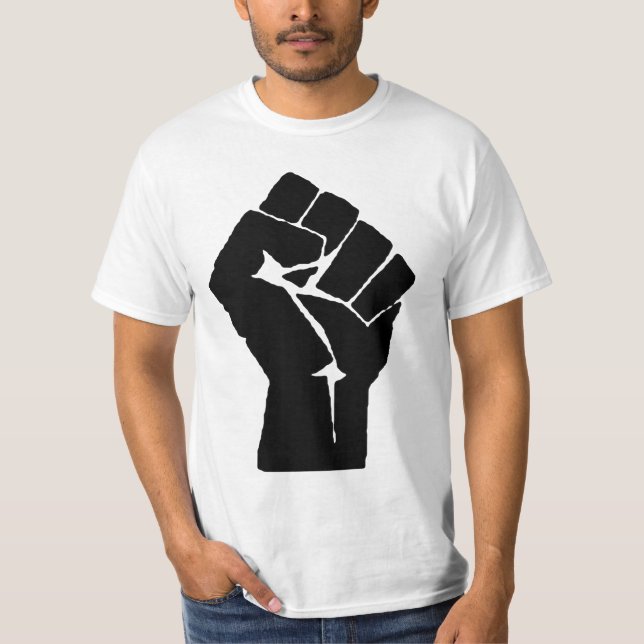 Lyftt gripen hård om näve t shirt (Framsida)