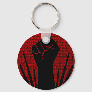 Lyftt näve Keychain Nyckelring