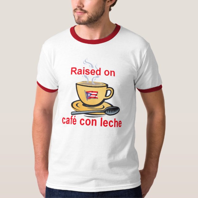 lyftt på cafen lura leche t shirt (Framsida)