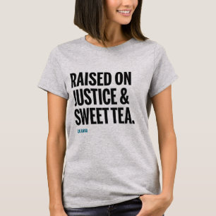 Lyftt på rättvisa & söt Tea - kvinna grå färg T Shirt