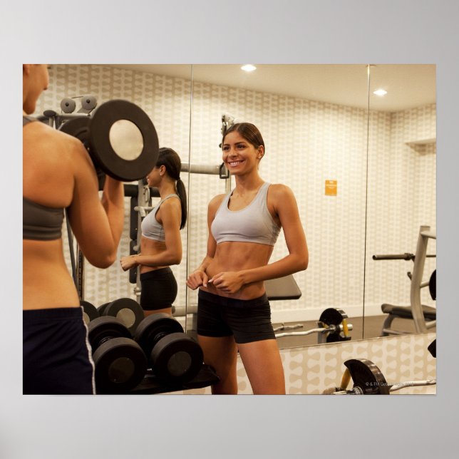 Lyftvikter i gym poster (Framsidan)